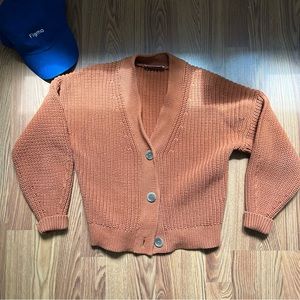 Everlane Pumpkin cotton cardigan